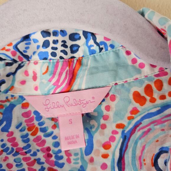 Lilly Pulitzer Jupiter Island Tunic Shell Me About It Size Small - Picture 3 of 7